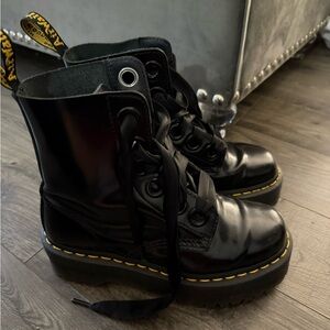 Doc marten Black Molly Platform Lace-Up Boots